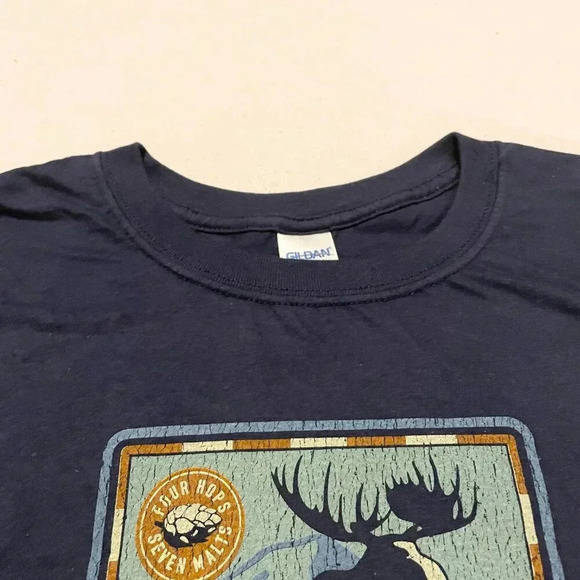 Boundary Ale Tshirt Four Hops Seven Malts Beer Mens Shirt XL - Picture 5 of 16